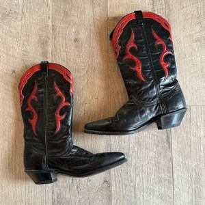 Vintage Dingo Black and Red Boots